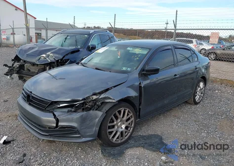 2015 Volkswagen Jetta 2.0L S z USA, uszkodzony, nr VIN 3VW2K7AJ2FM423829